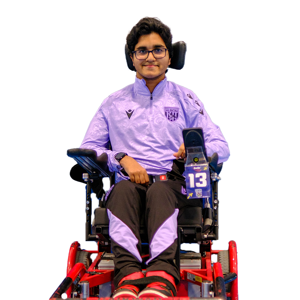 A photo of WBA Throstles Powerchair player Parth Gailwad