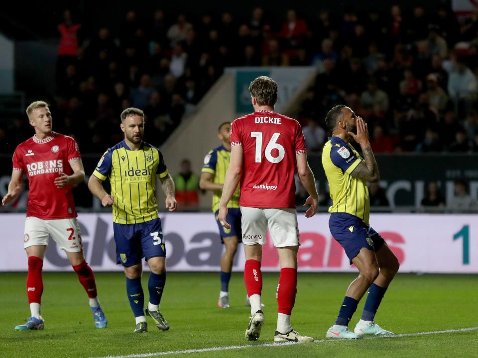 An image of Kyle Bartley playing against Bristol City