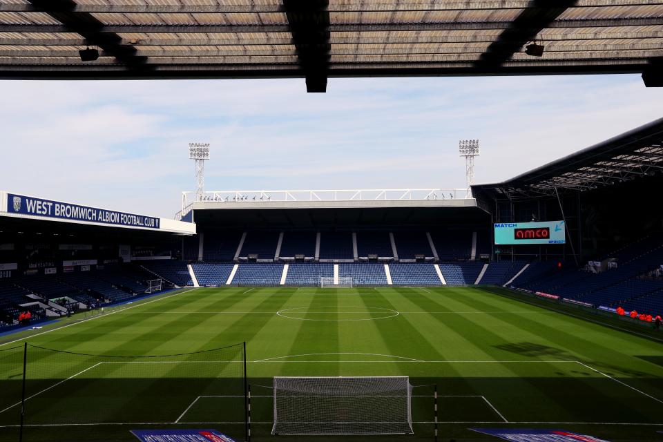 A general view of The Hawthorns shot from the back of the Smethwick End
