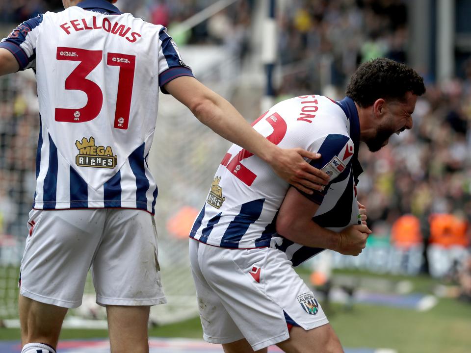An image of Mikey Johnston celebrating his goal against Watford