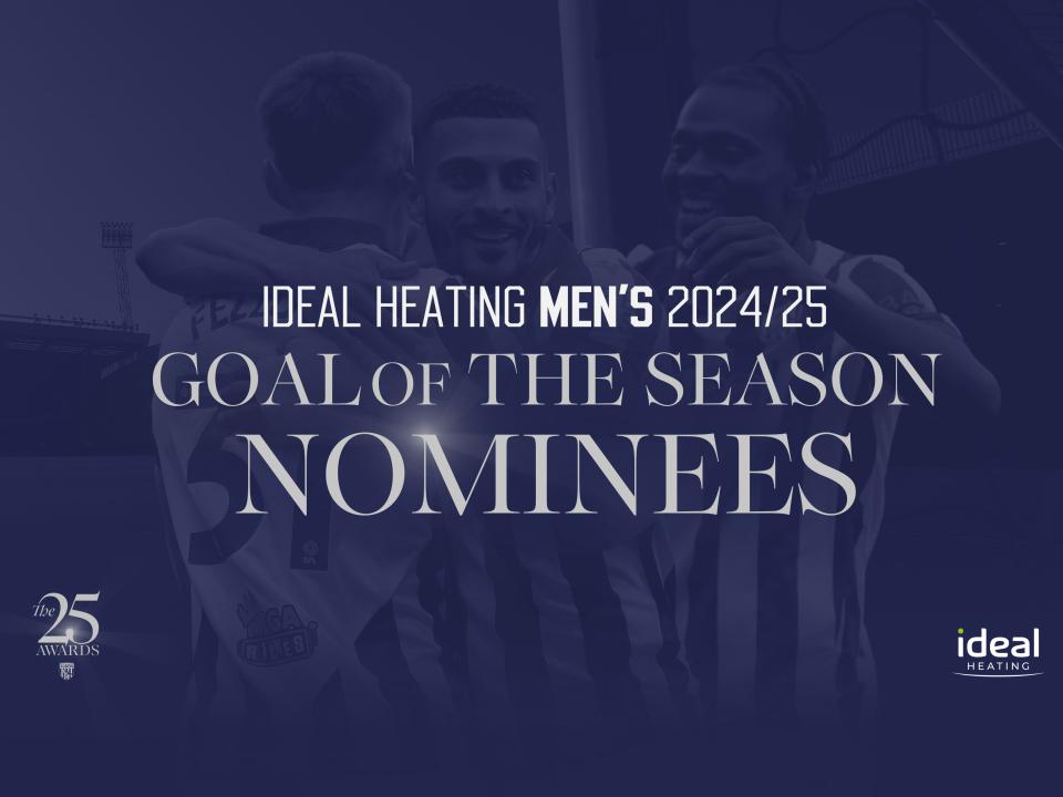 Men's Goal of the Season nominees award graphic 