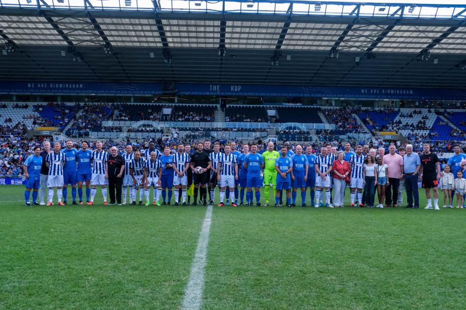 Albion and Blues line up.