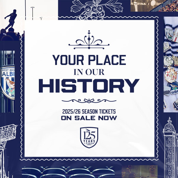 Your Place in Our History | 25/26 Season Tickets