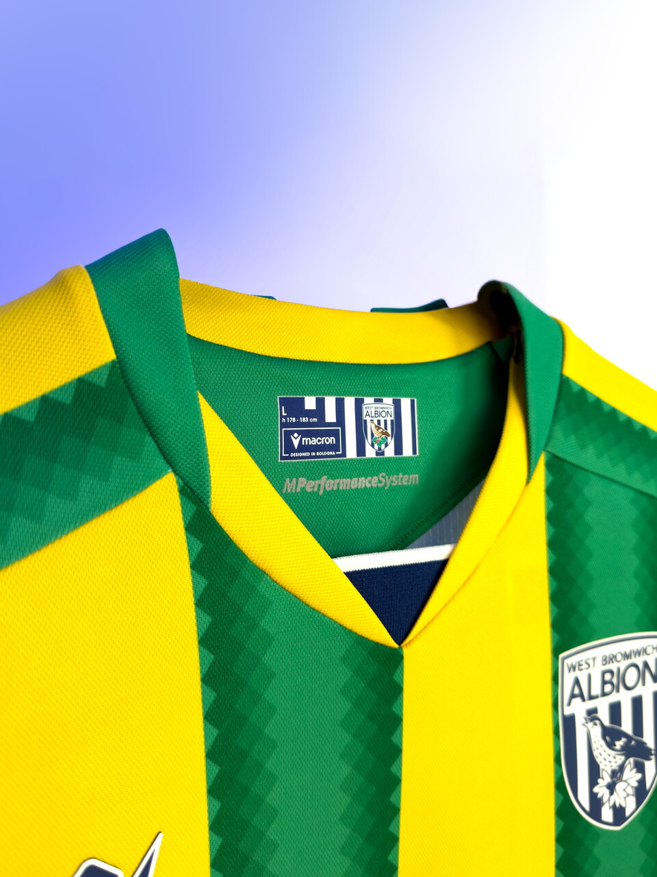 The New Albion 2025/26 Away Shirt Neck Taper