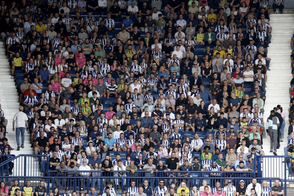 A general view of Albion fans at a game 