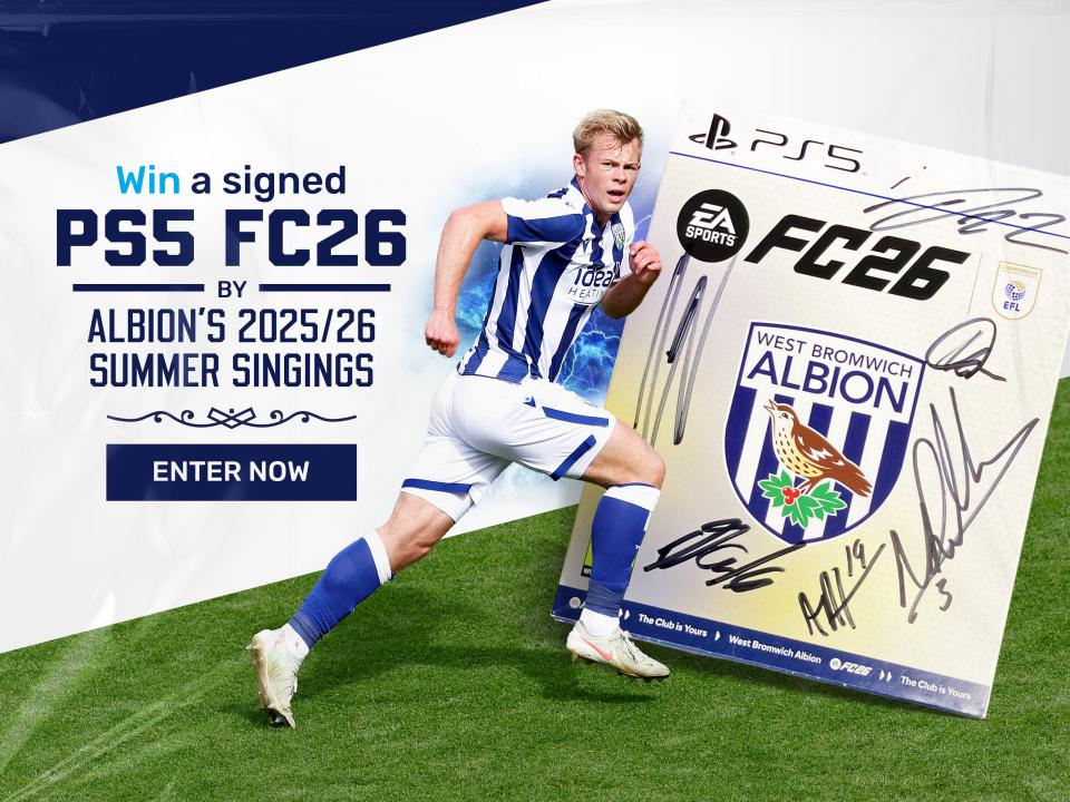 Win a FC26 PS5 signed by all of Albion's Summer Signings