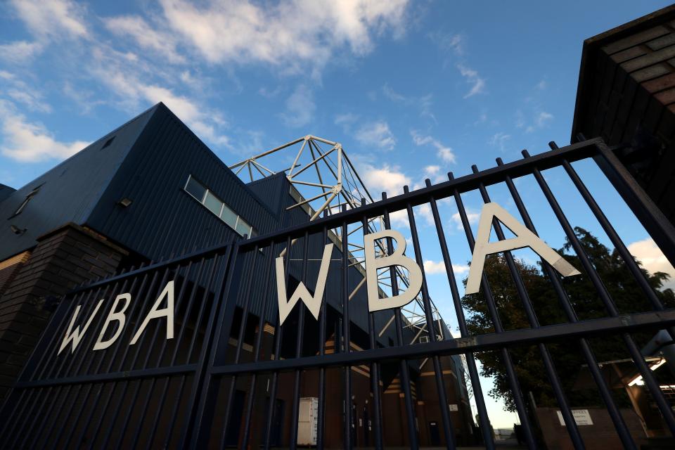 Gates at The Hawthorns with WBA written on