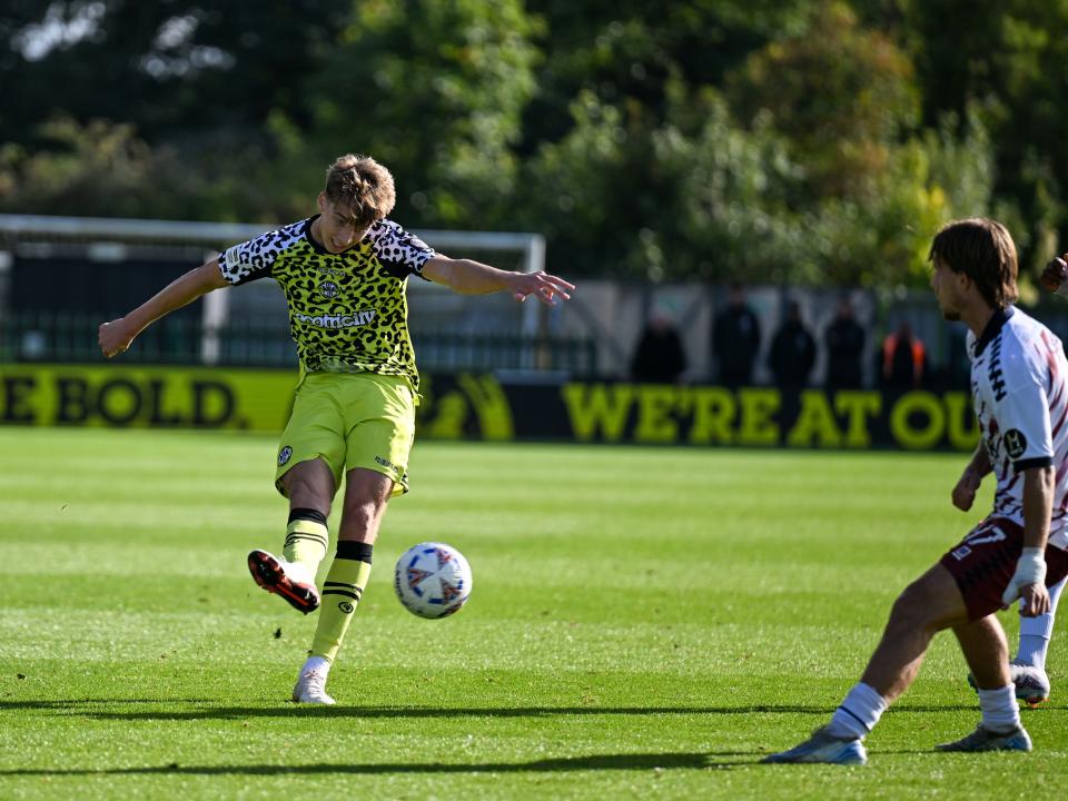 A photo of Albion midfielder Harry Whitwell in action for loan club Forest Green Rovers