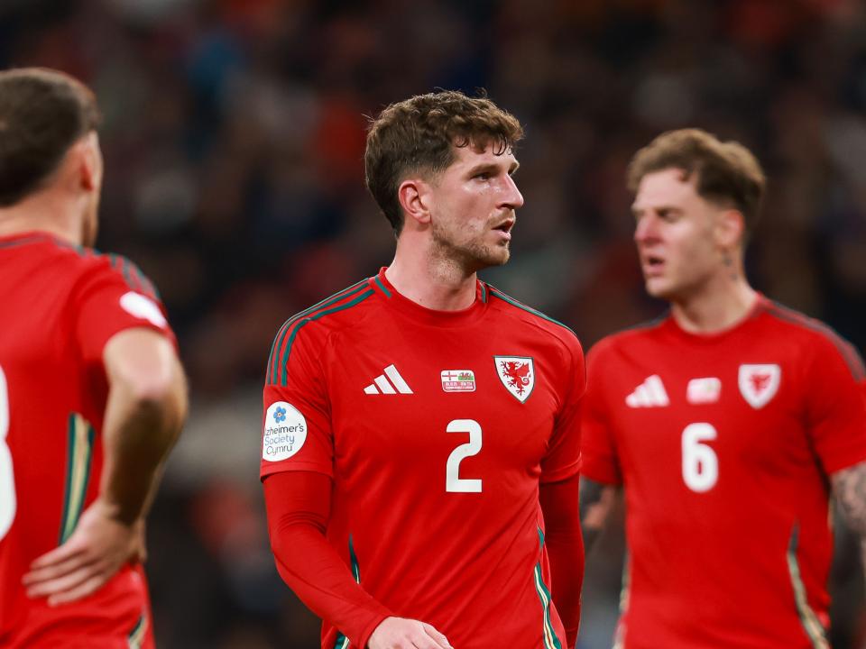 Chris Mepham in action for Wales (Photo: FAW)