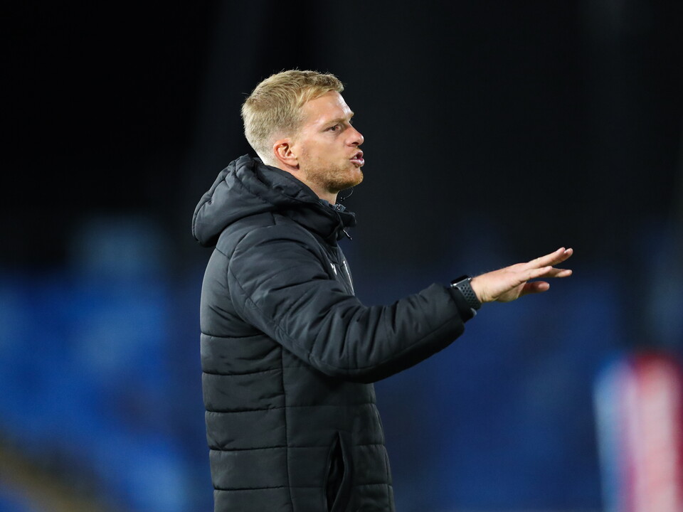 A photo of Albion u21 boss Leigh Downing