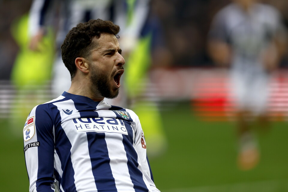 A photo of Mikey celebrating a goal