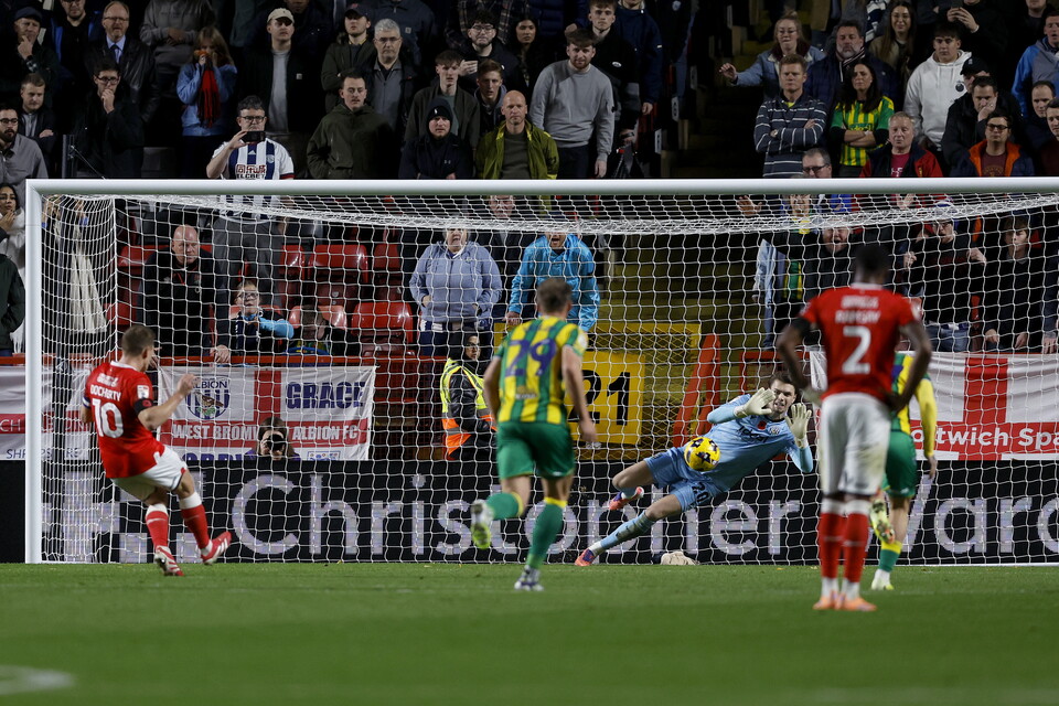 A photo of Griffith's saving a penalty 