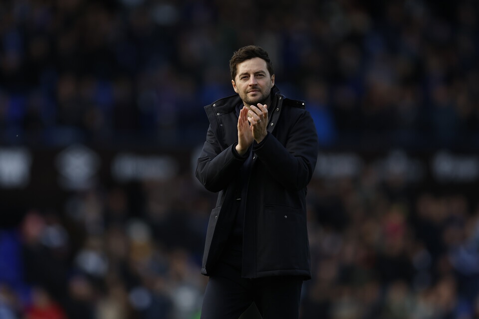 A photo of Ryan Mason at full-time after Ipswich. 