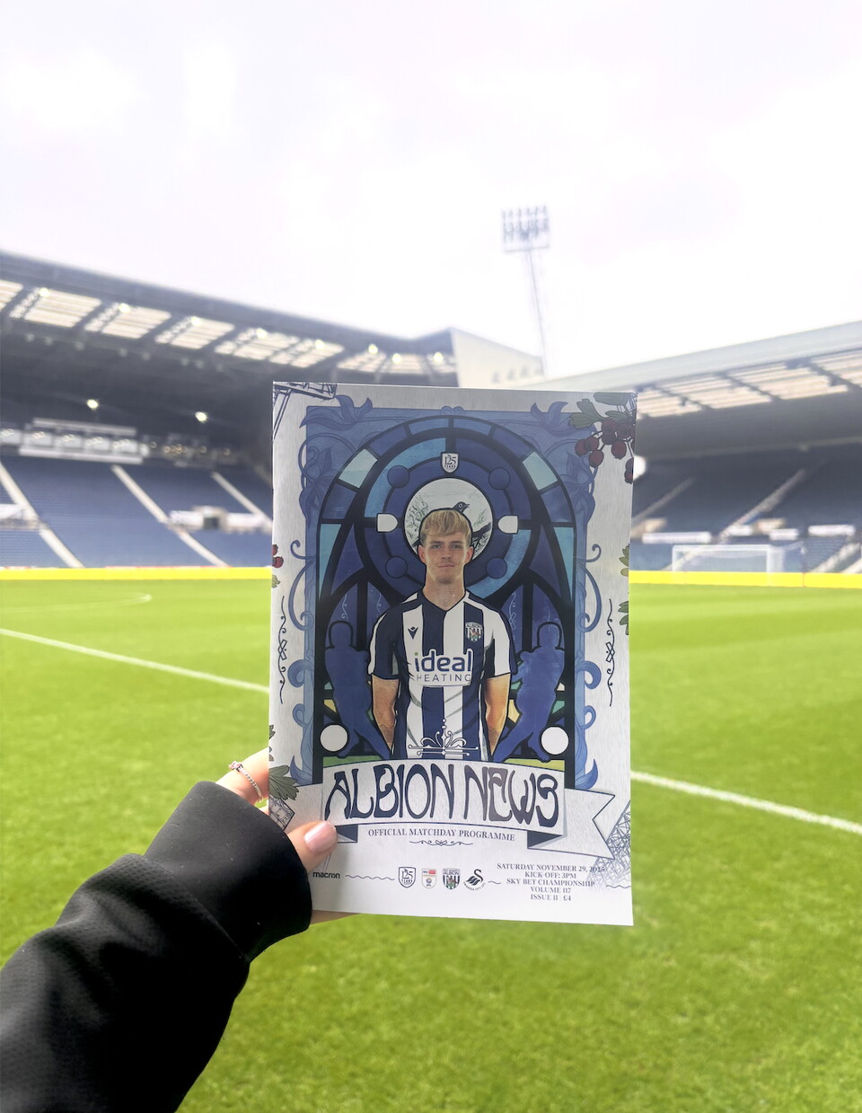 A photo of Albion News front cover Toby Collyer 
