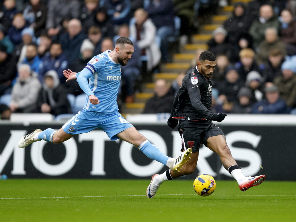 An image of Karlan Grant against Coventry