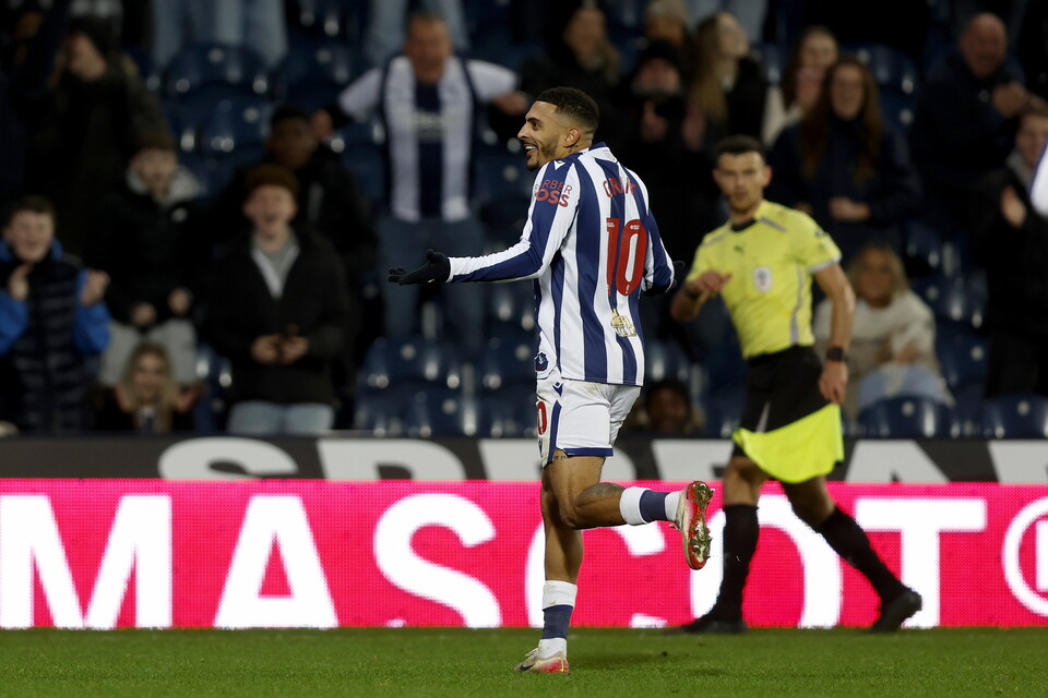 Karlan Grant against Sheffield United.