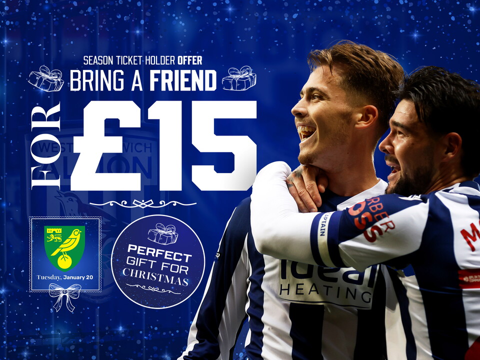 Season Ticket Holder Offer - Bring A Friend for £15