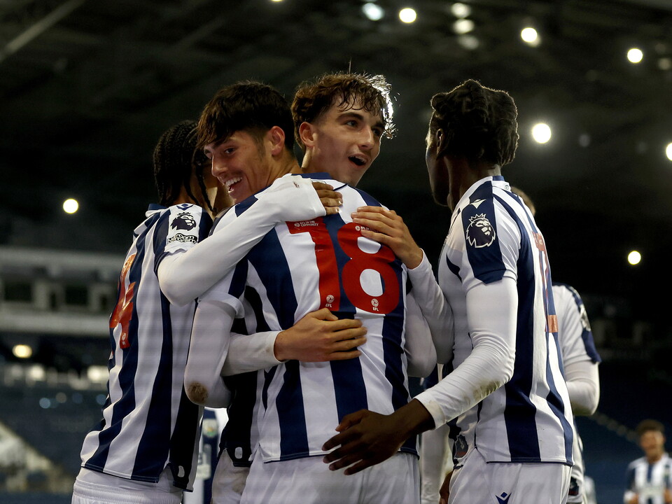 A photo of Albion U18 duo Alfie Maughana and Rio Parmar