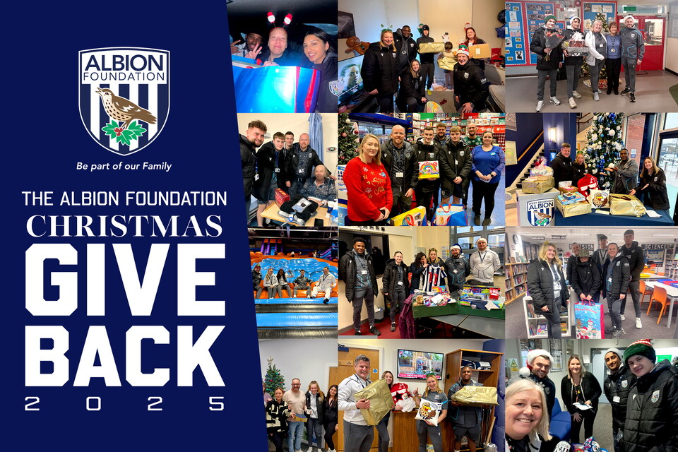 Montage of photos of Foundation staff during Give Back