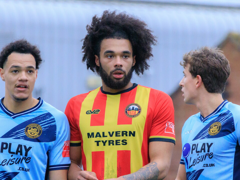 Jamal Mohammed in action for Gloucester City 