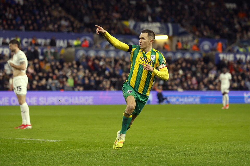 Jed Wallace celebrates against Swansea.