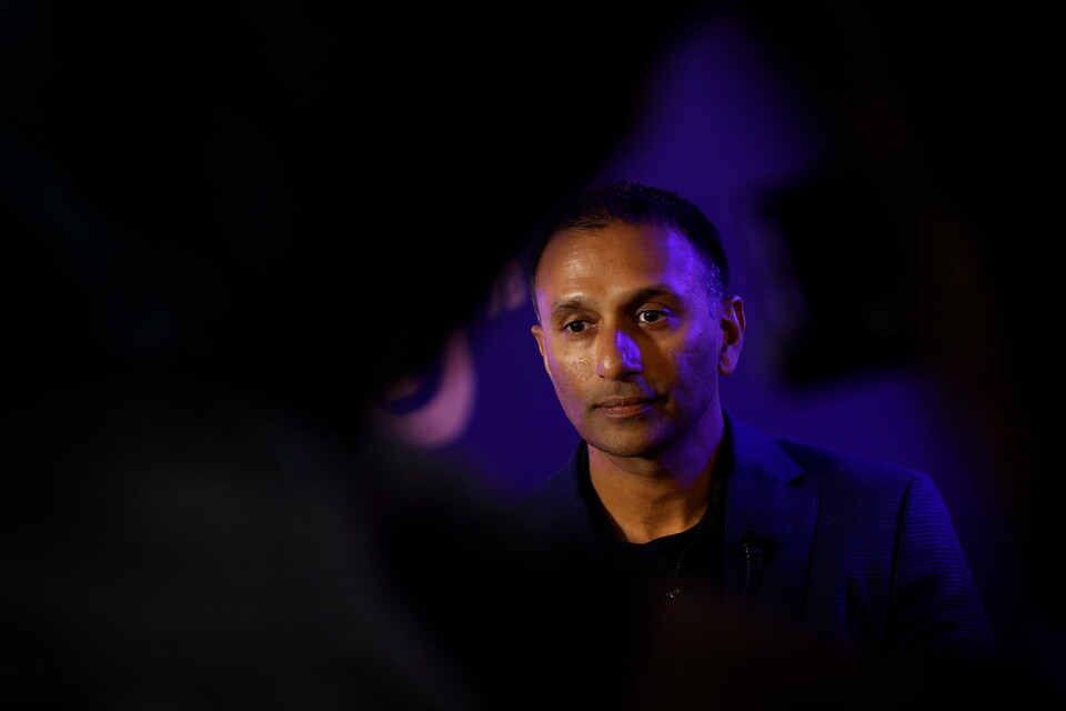 Shilen Patel being interviewed 