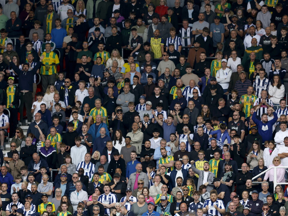 A photo of Albion away fans at Stoke City