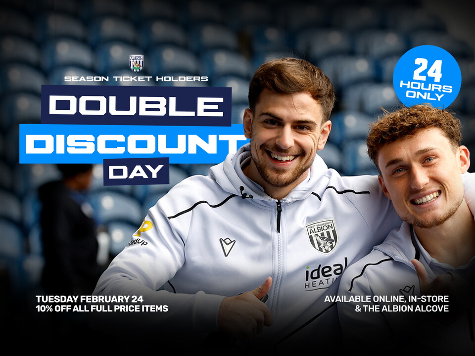 Season Ticket Holder Double Discount Day 
