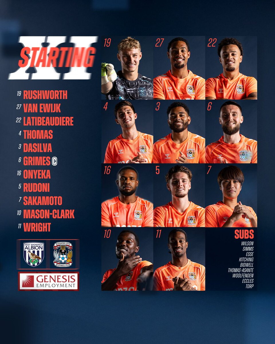 Coventry's line-up