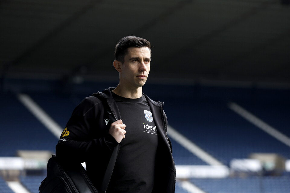 Eric Ramsay arrives at The Hawthorns