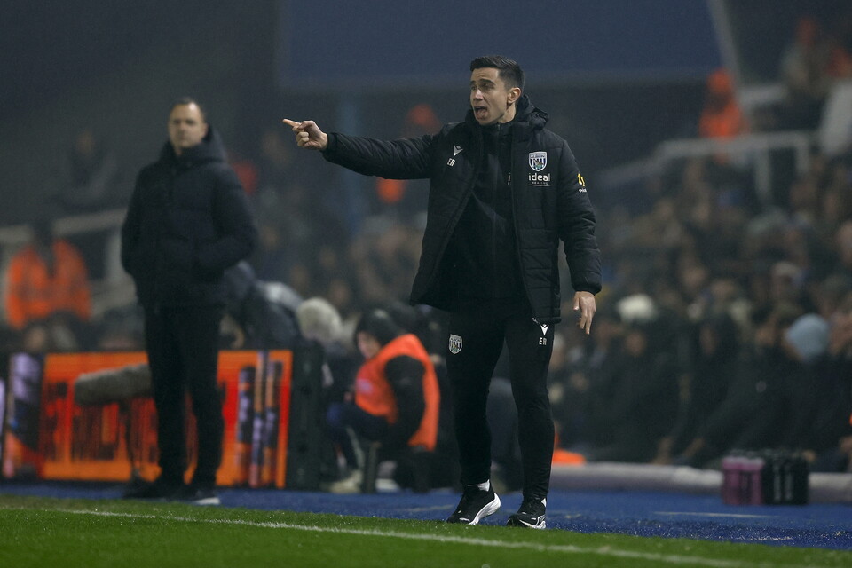 Eric Ramsay on the side of the pitch at Birmingham 