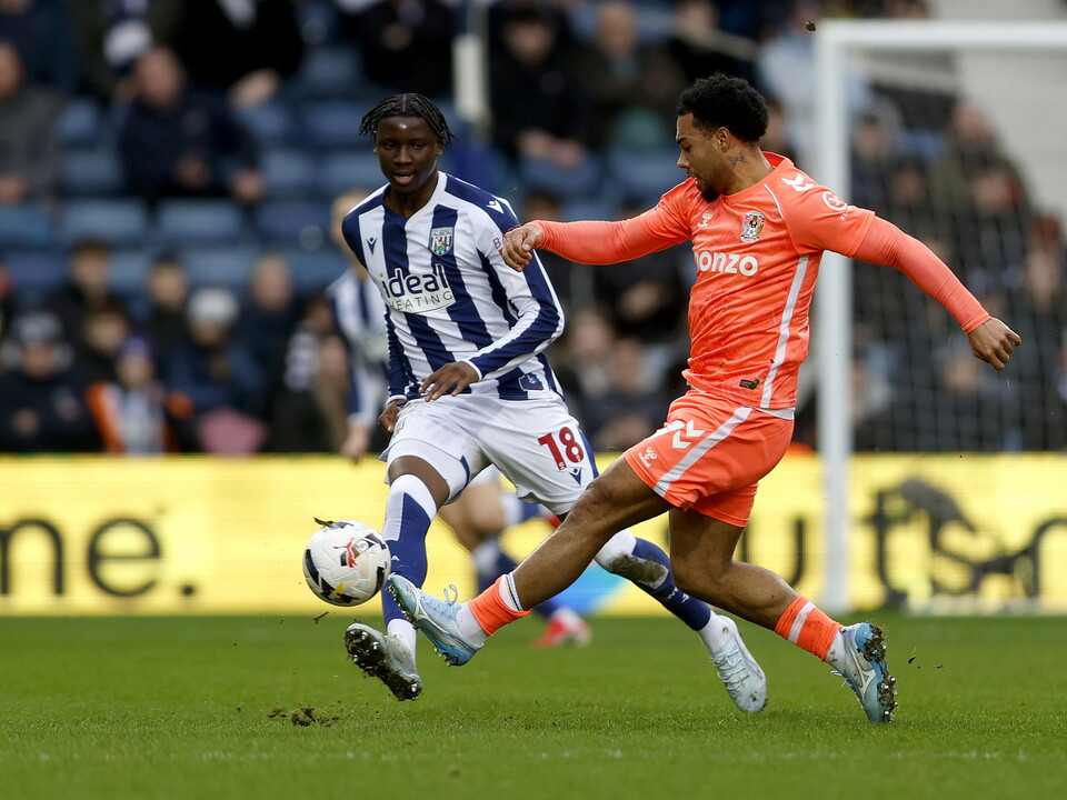 An image of Jamaldeen Jimoh-Aloba playing against Coventry