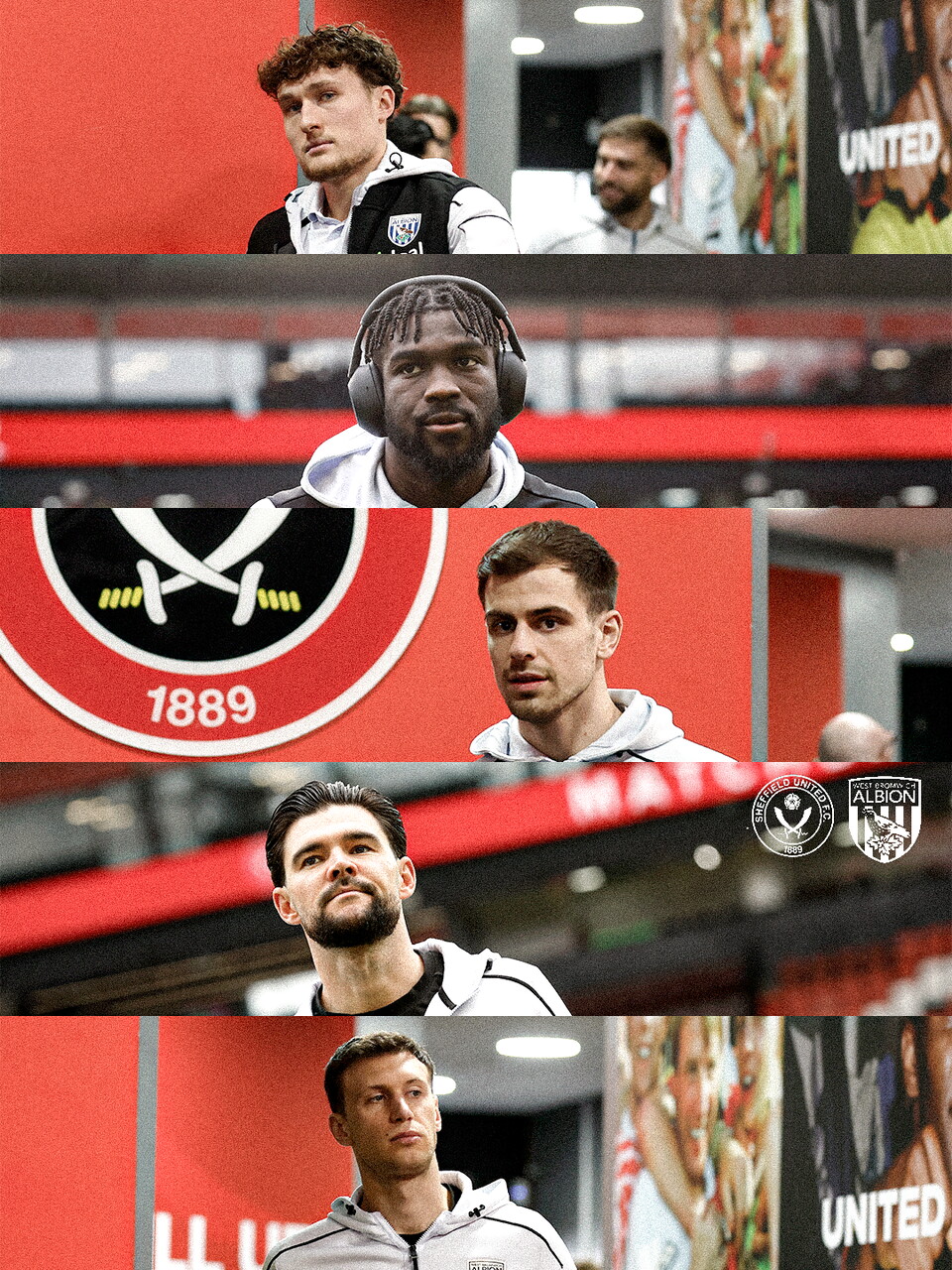 The lads arrive at Sheffield United