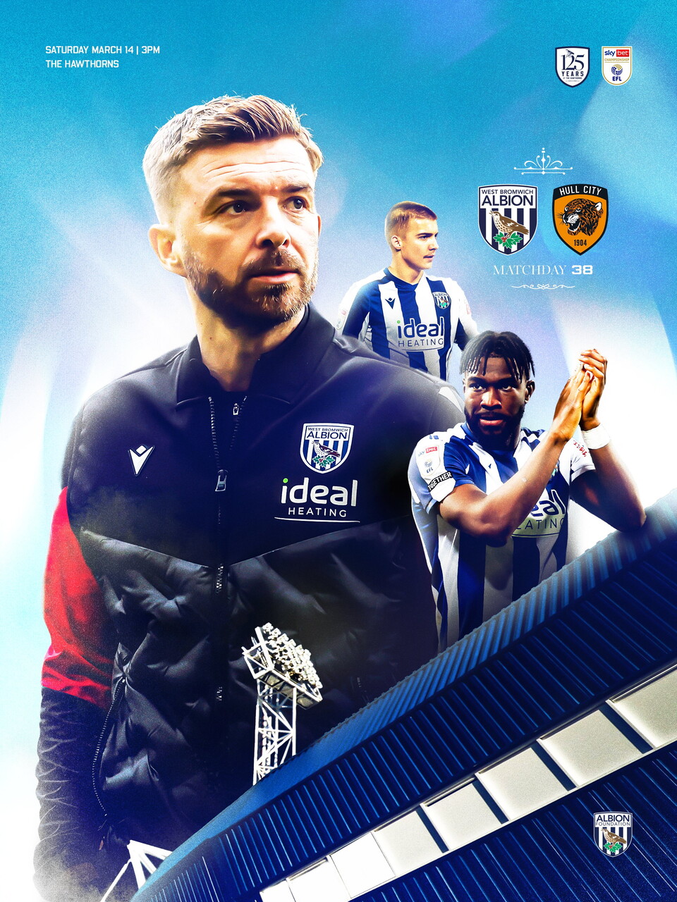 A matchday graphic for the Hull game