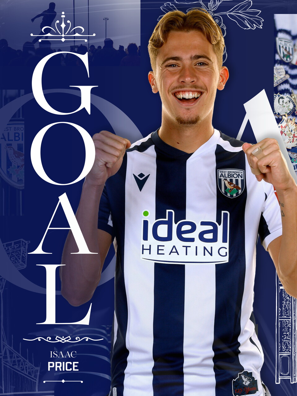 Isaac Price's goal graphic