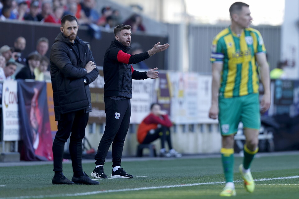 James Morrison on the side of the pitch against Bristol City 