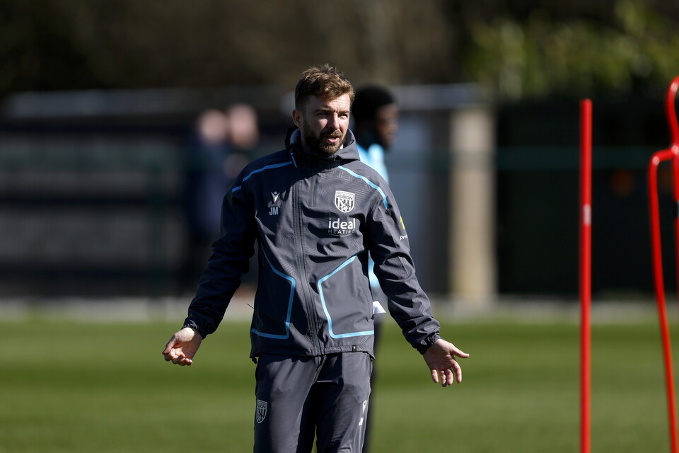 James Morrison on the training pitch 