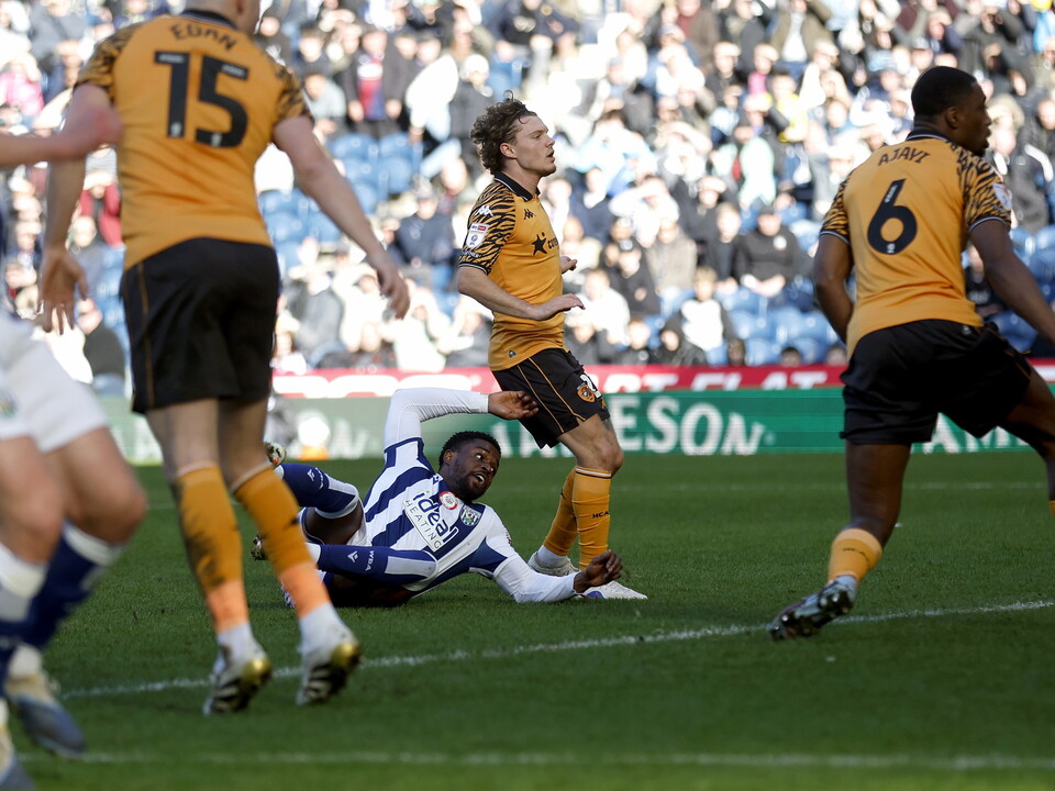 An image of Josh Maja scoring against Hull