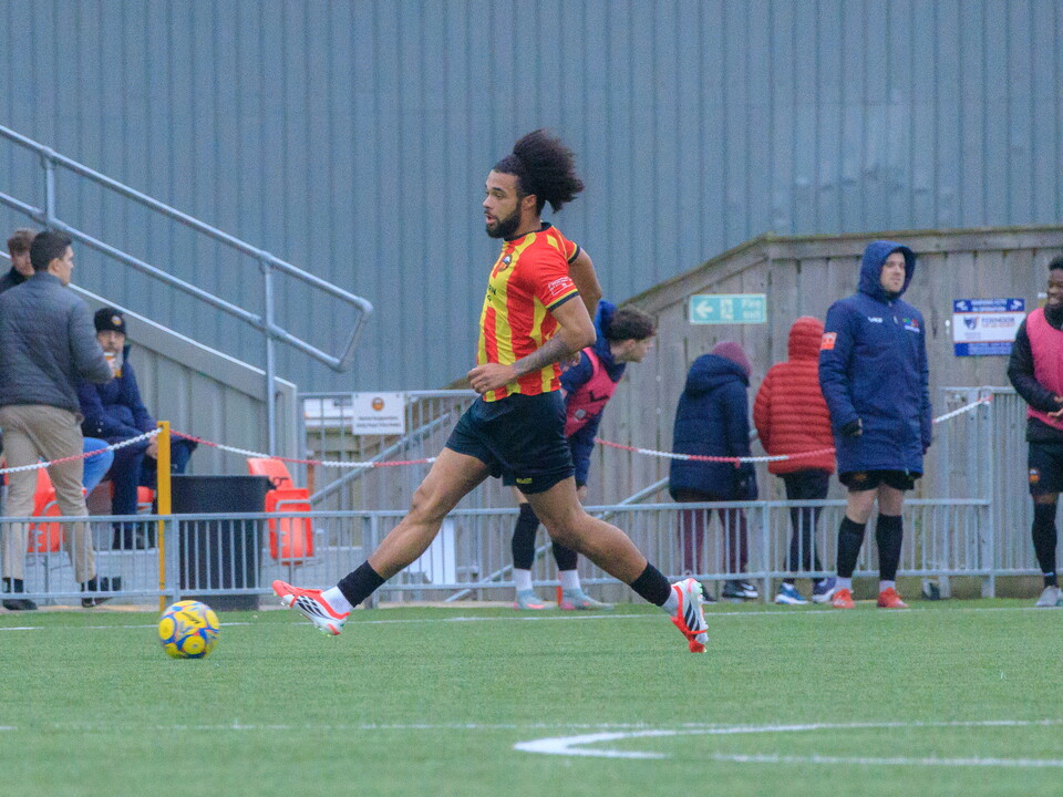A photo of Albion youngster Jamal Mohammed in action for loan club Gloucester City