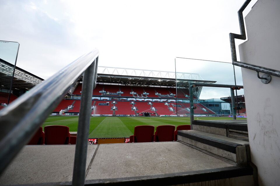 A general view of the main stand at Bristol City's Ashton Gate