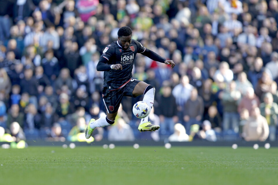 Josh Maja against Blackburn Rovers