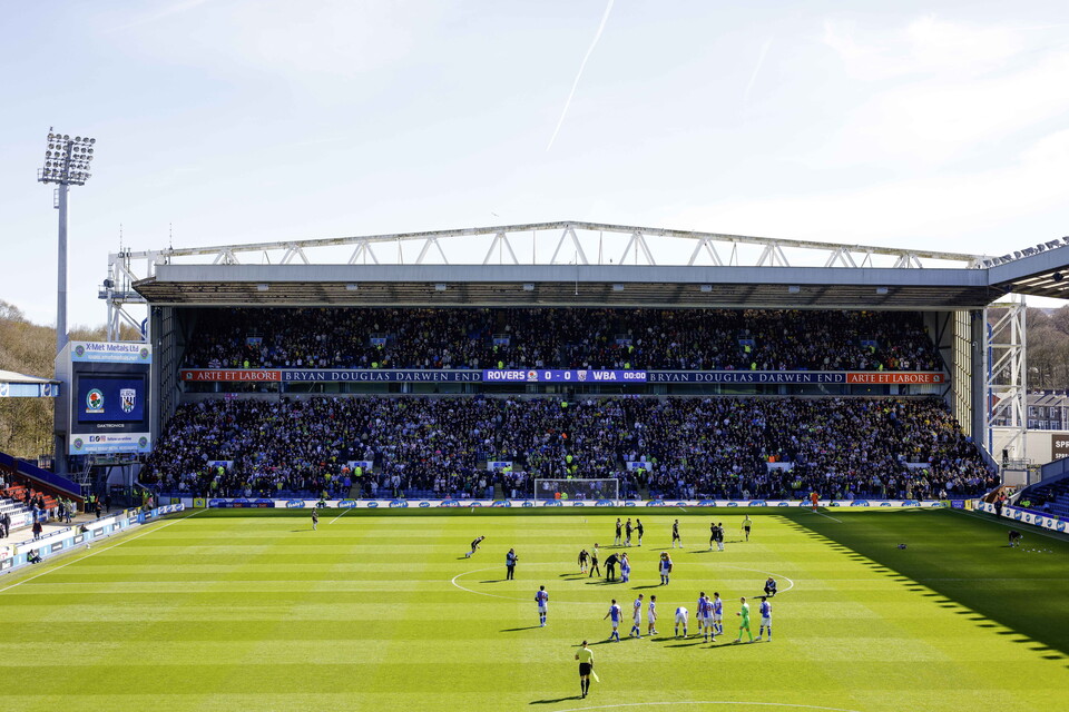 A full away end at Blackburn