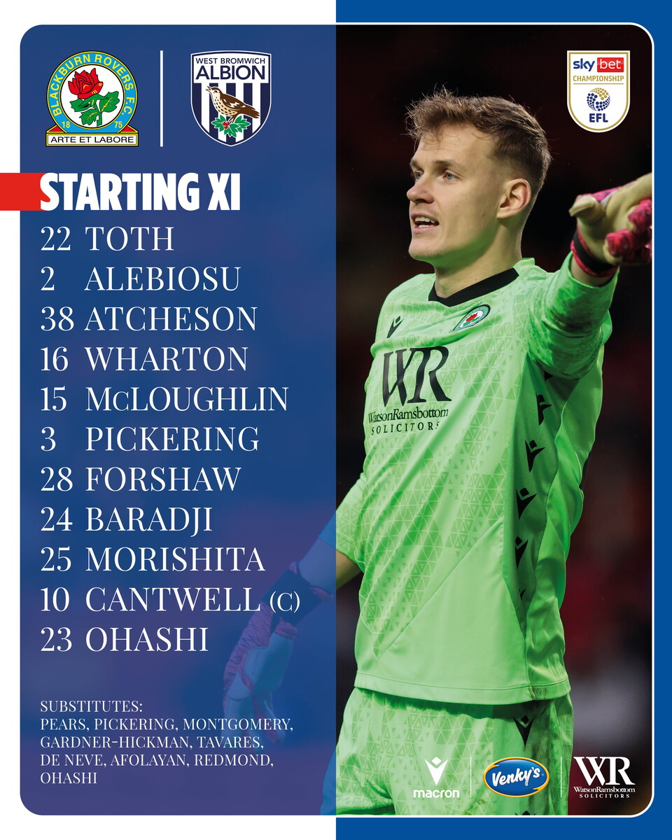 Blackburn's line-up