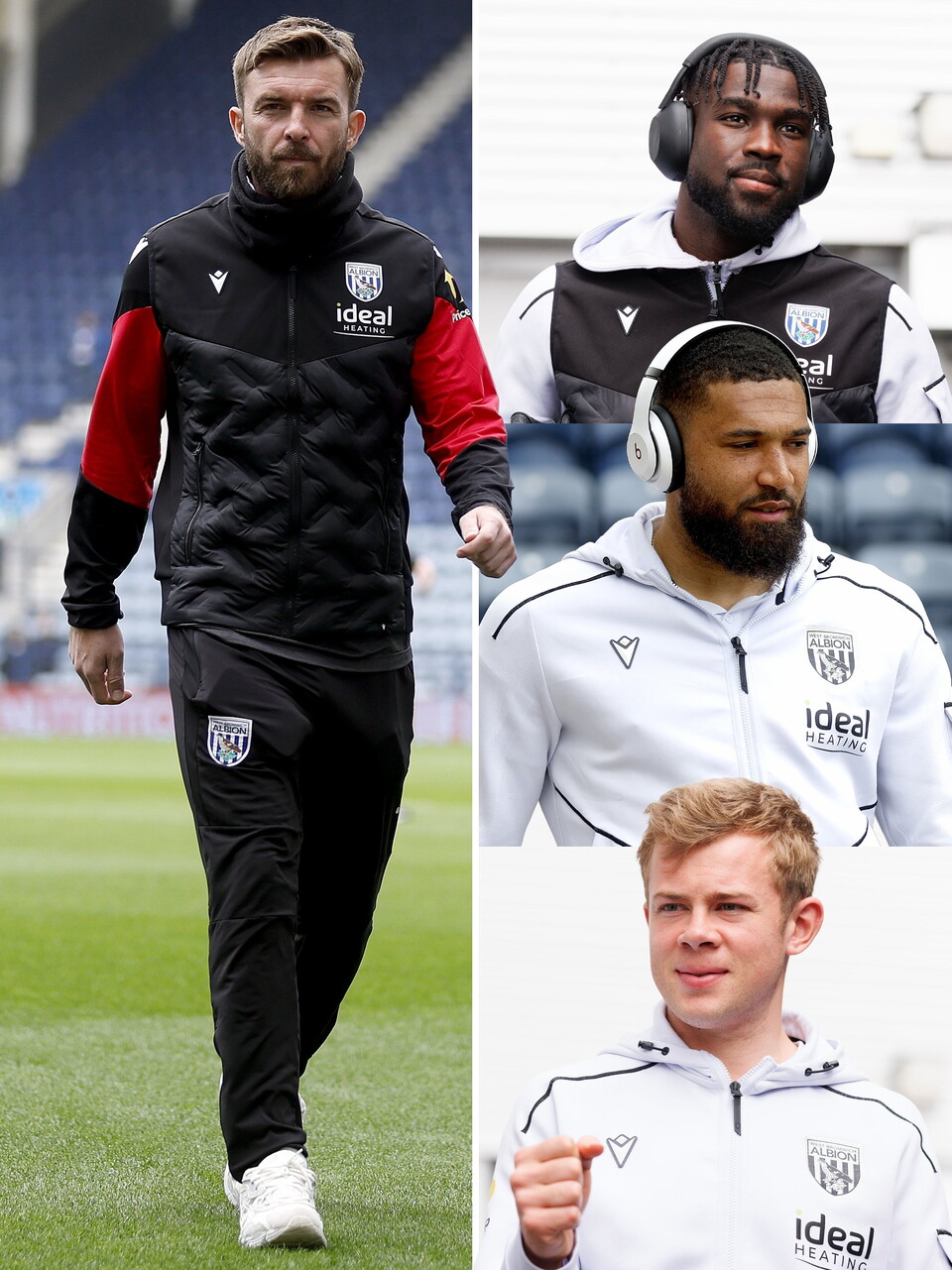 James Morrison, Daryl Dike, George Campbell and Aune Heggebo arrive at Deepdale