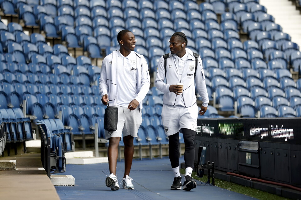 Eseosa Sule arrives at The Hawthorns
