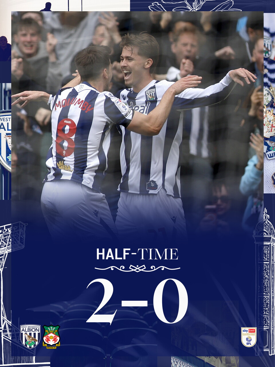 West Brom 2-0 Wrexham