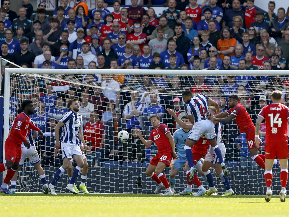 Albion in action against Ipswich Town.