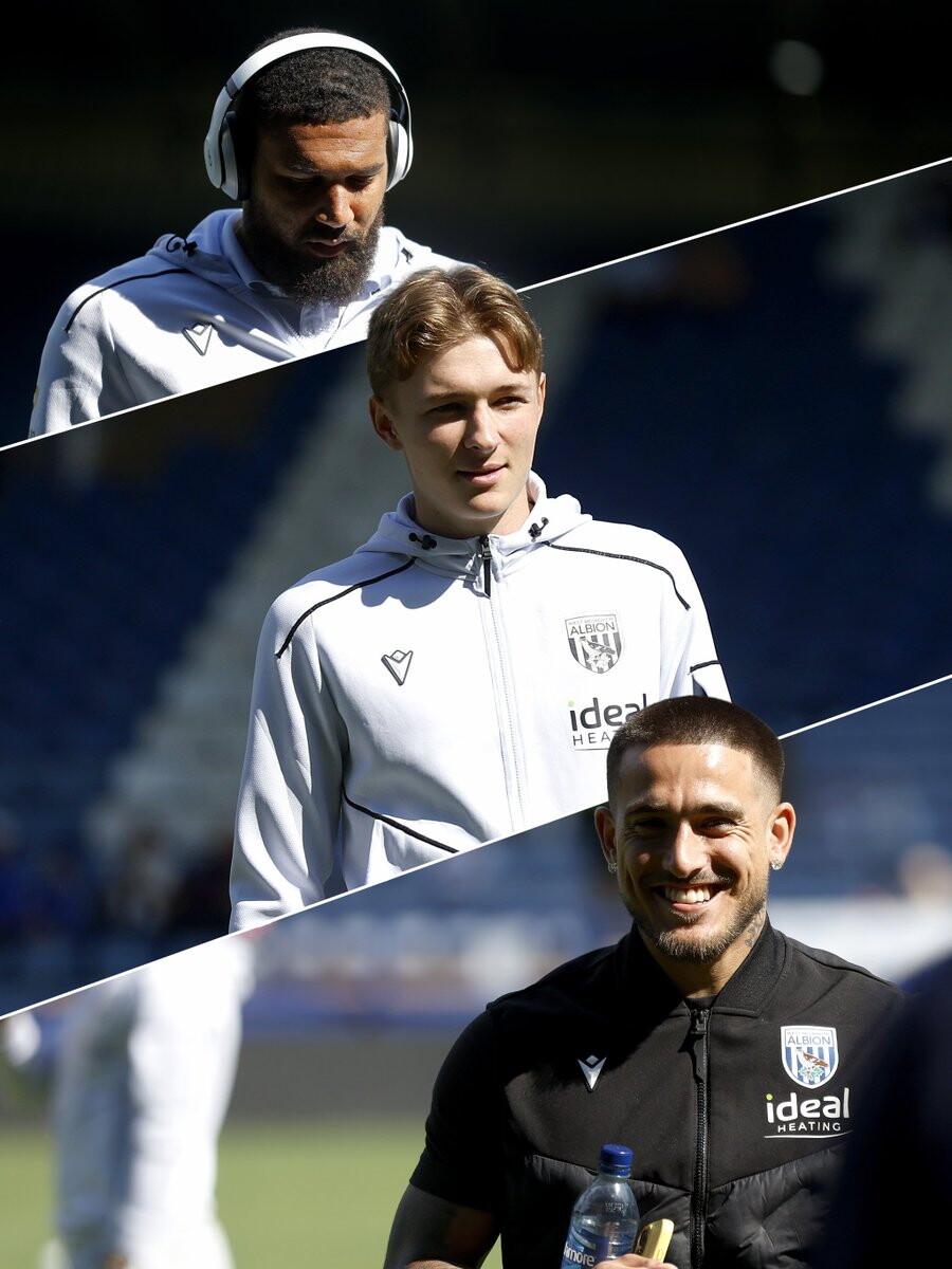 George Campbell, Ollie Bostock and Danny Imray arrive at Hillsborough