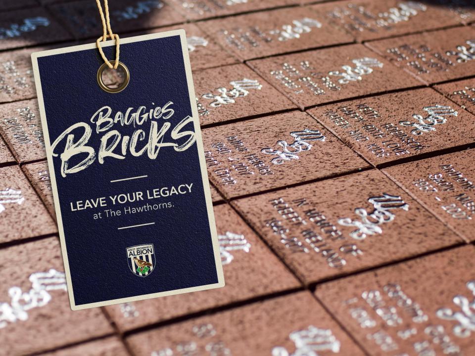 Leave your Legacy on the Baggies Brick Road