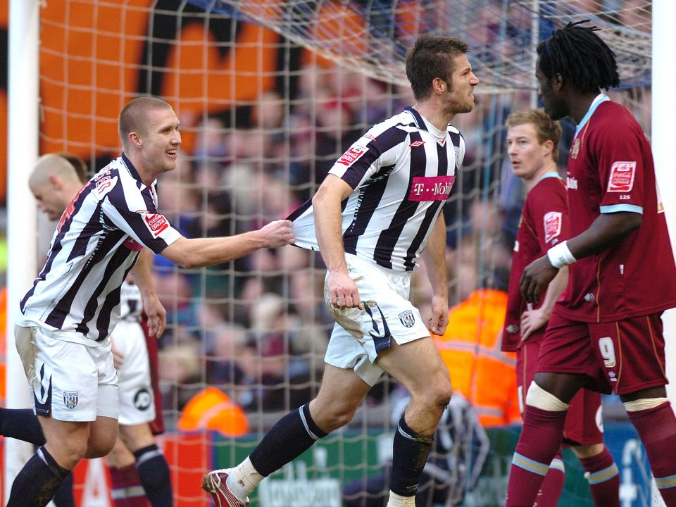 Bostjan Cesar celebrates